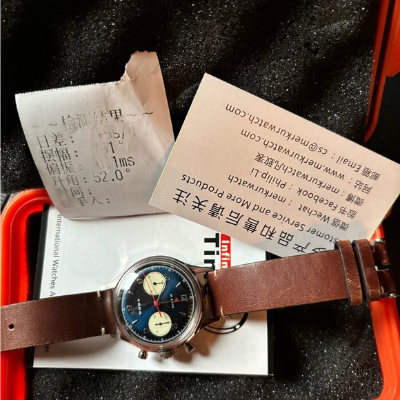 FOB Chronograph, Stainless Steel, Smoked blue dial, 38 mm - Picture 5 of 7